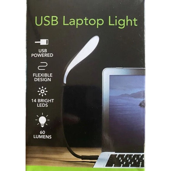 USB Laptop Light No Batteries Needed, 14 Bright LEDs, 60 Lumens, New, E-circuit - Picture 1 of 3